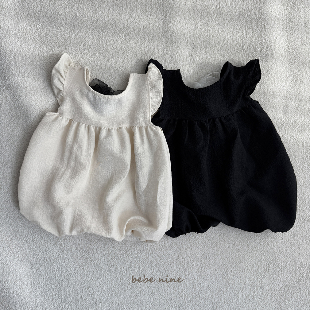 bebe nine-小飛袖包屁衣