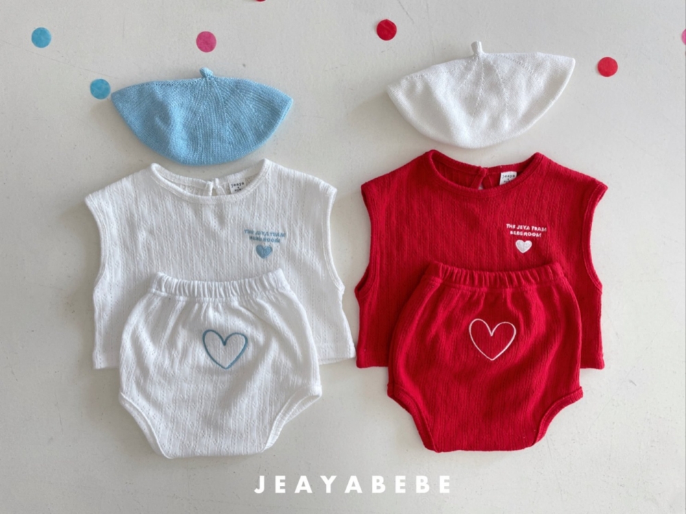 JEAYA-透氣刺繡愛心套裝