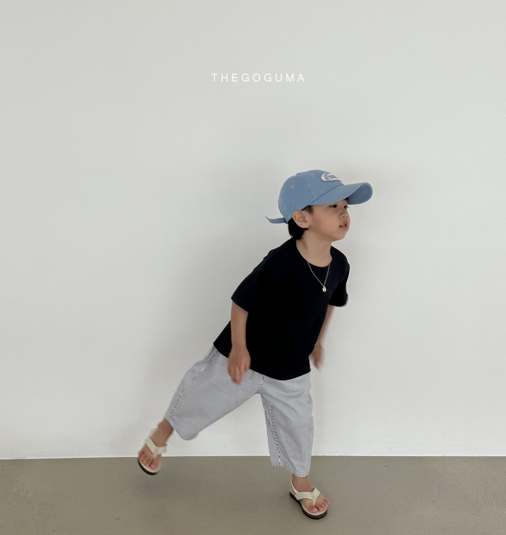 The Goguma-純色坑條短Tee