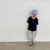 The Goguma-純色坑條短Tee