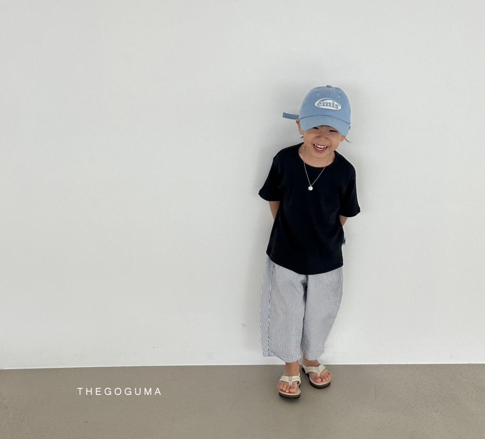 The Goguma-純色坑條短Tee