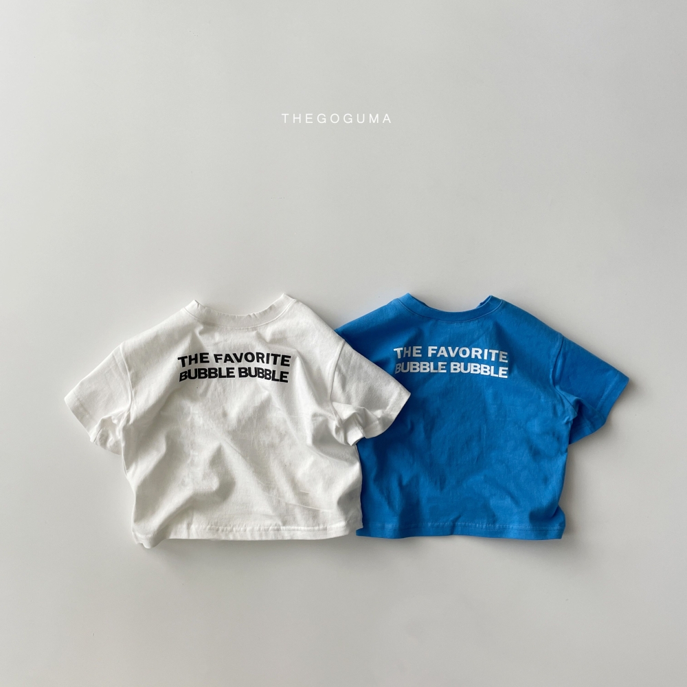 The Goguma-Bubble字母短Tee