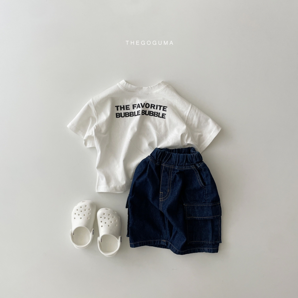 The Goguma-Bubble字母短Tee