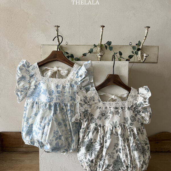 THE LALA-古典荷葉袖方領包屁衣
