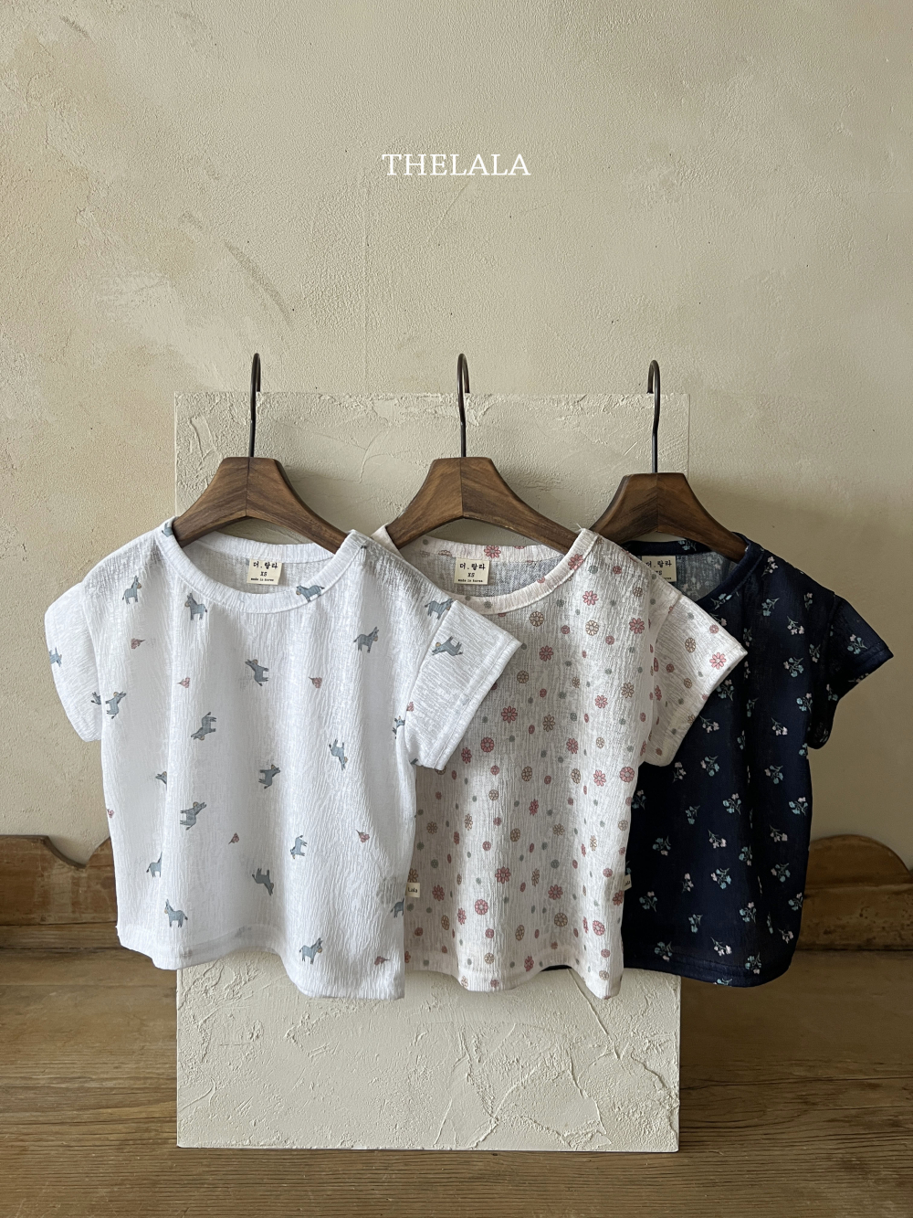 THE LALA-抓皺短Tee