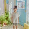 MELIKEY-蕾絲條紋緊身褲