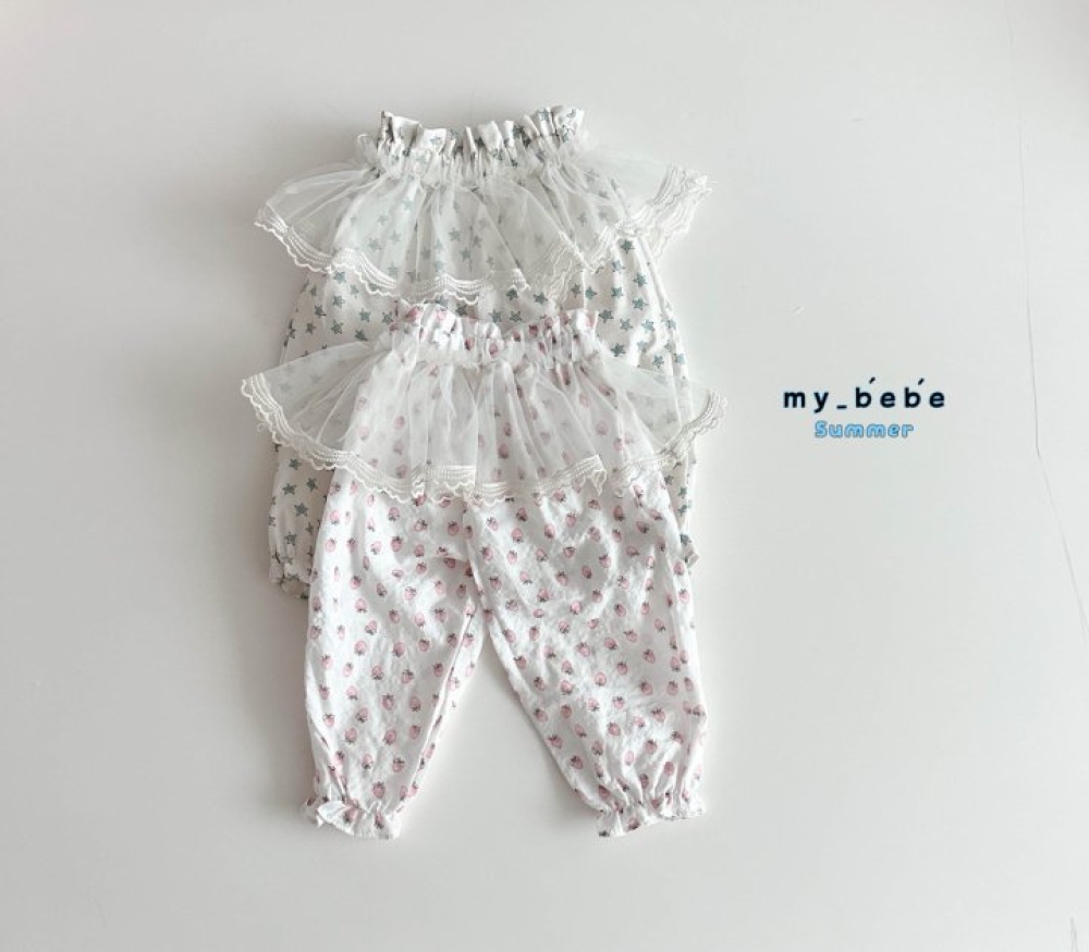 my bebe-碎花澎澎長褲