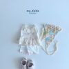 my bebe-蝴蝶結花花無袖上衣