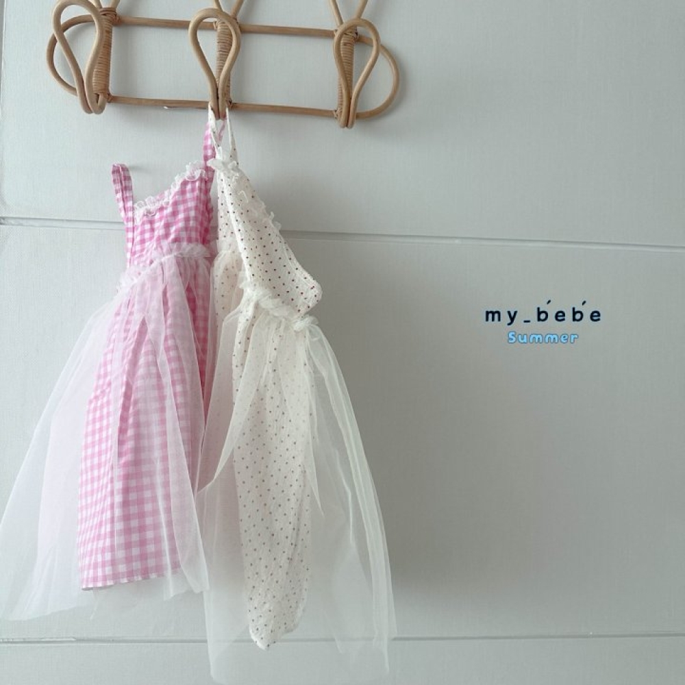my bebe-誰穿誰可愛的細肩帶紗裙