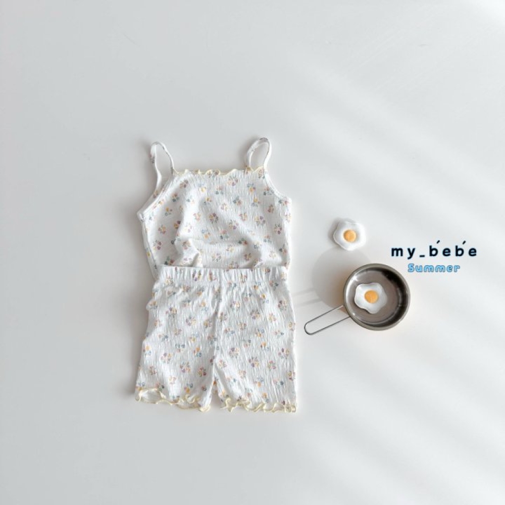 my bebe-粉嫩系捲邊套裝
