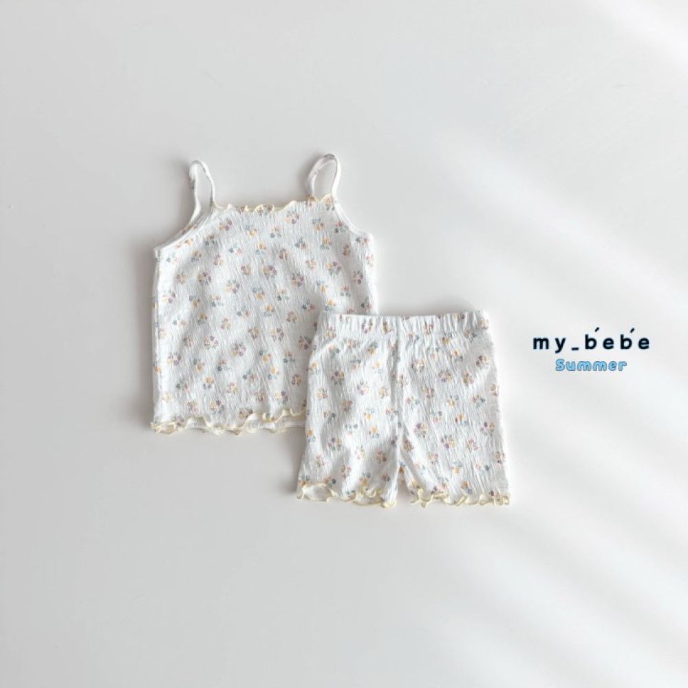 my bebe-粉嫩系捲邊套裝