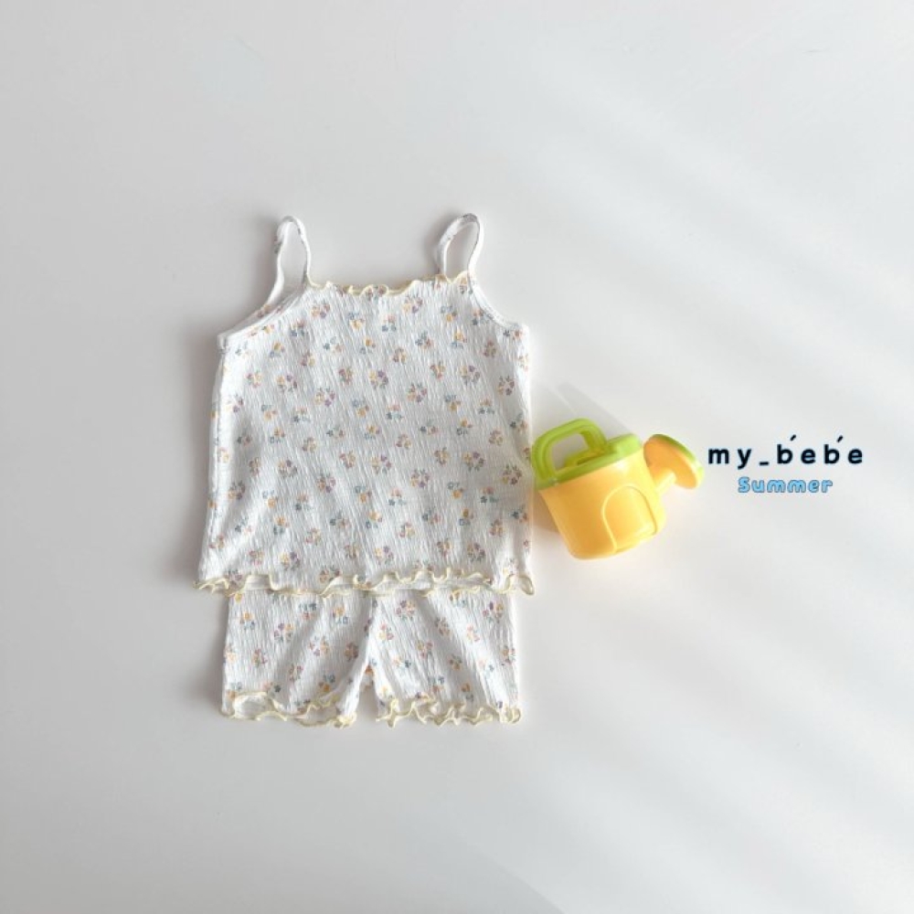 my bebe-粉嫩系捲邊套裝