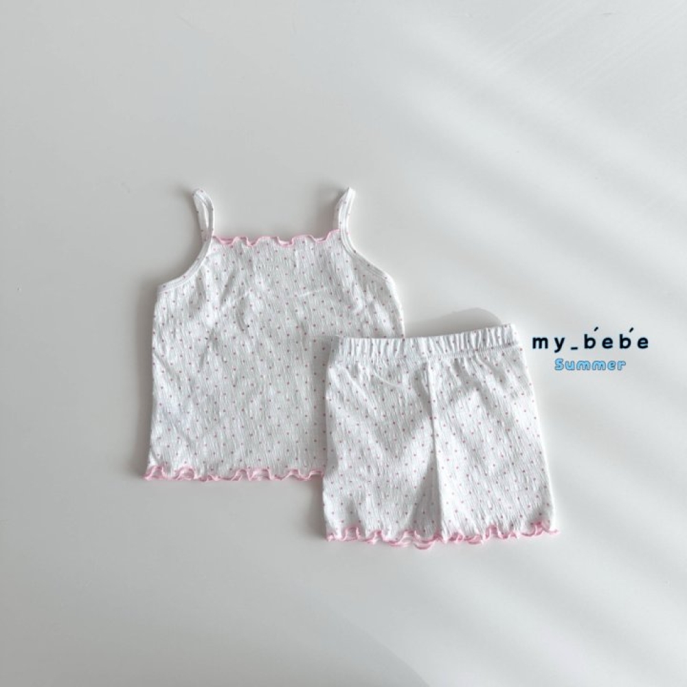 my bebe-粉嫩系捲邊套裝