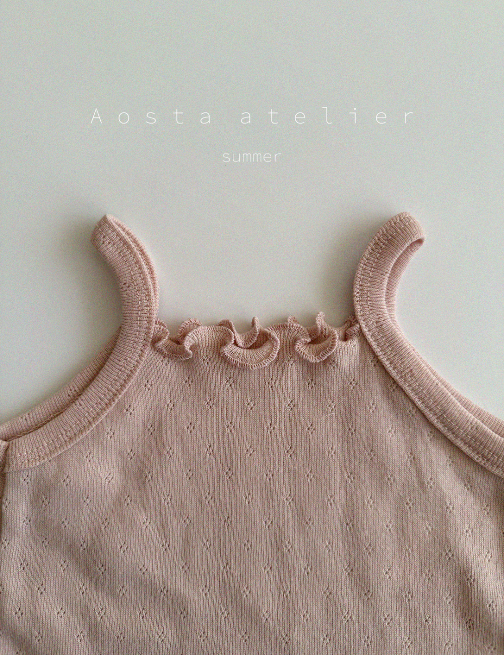 Aosta-蝴蝶結細肩帶背心