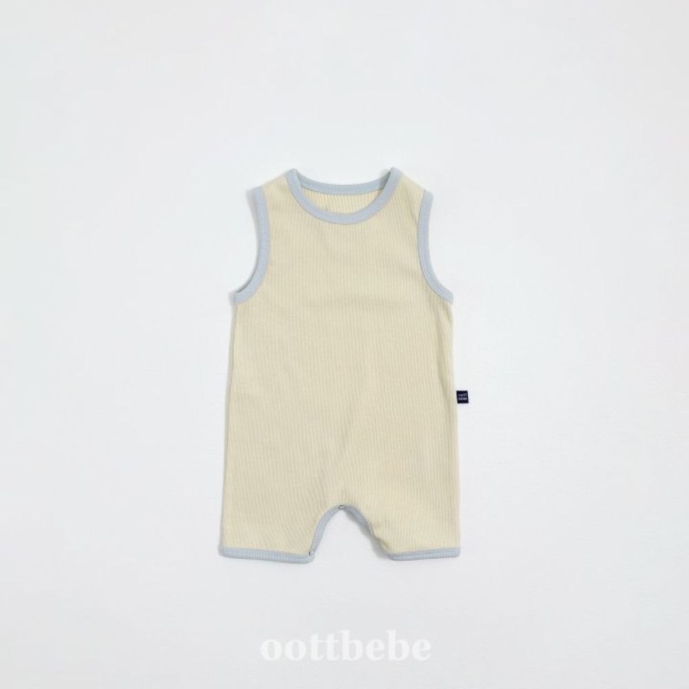 oottbebe-羅紋背心連身褲