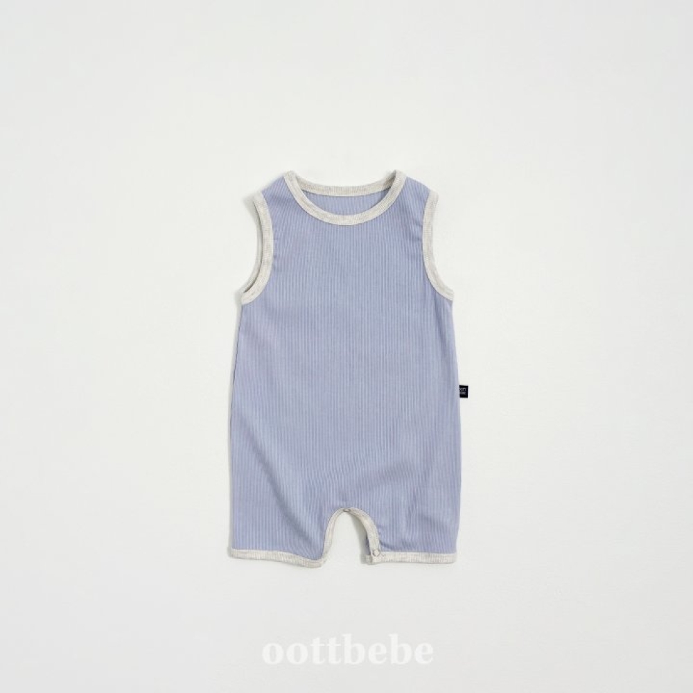 oottbebe-羅紋背心連身褲