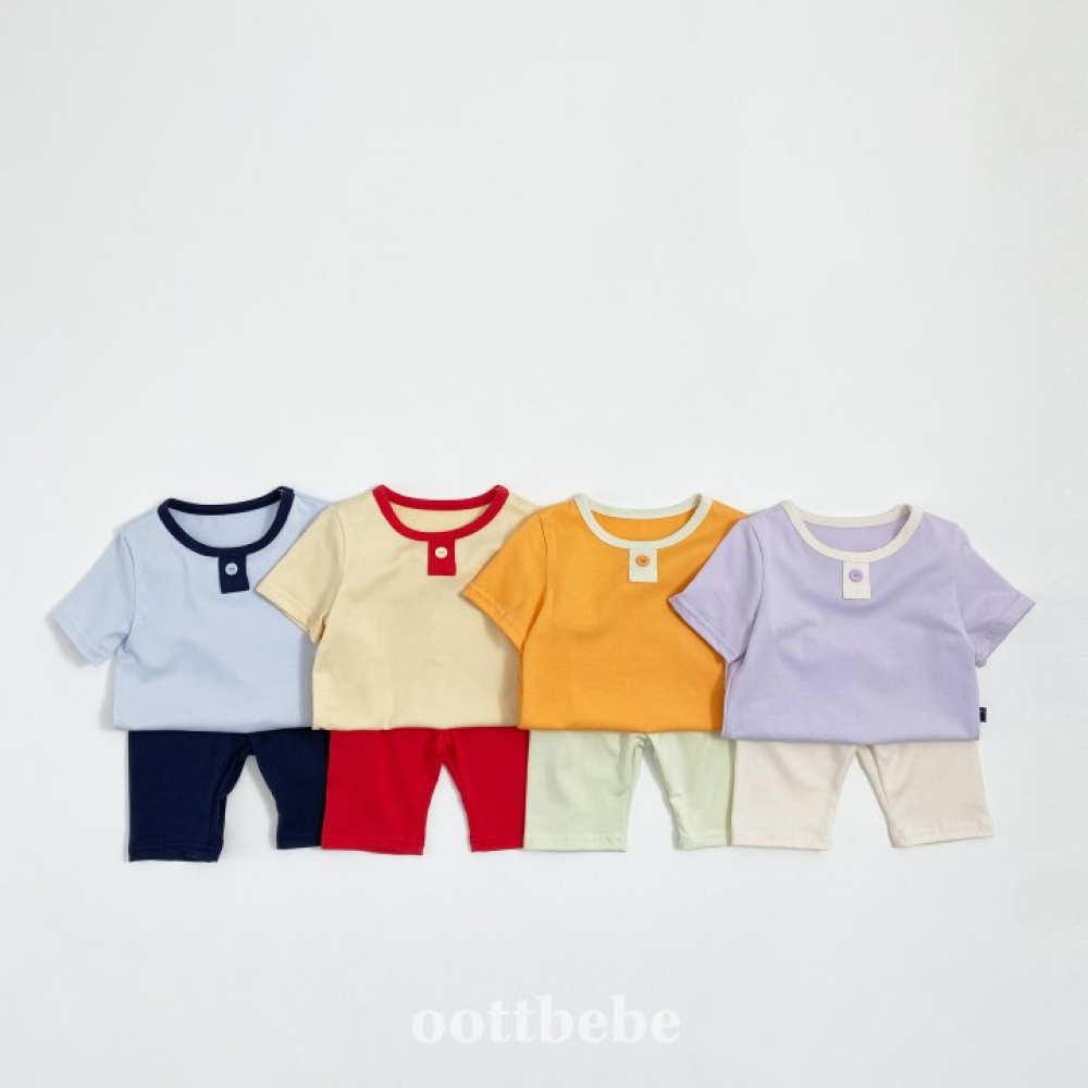 oottbebe-撞色莫代爾套裝