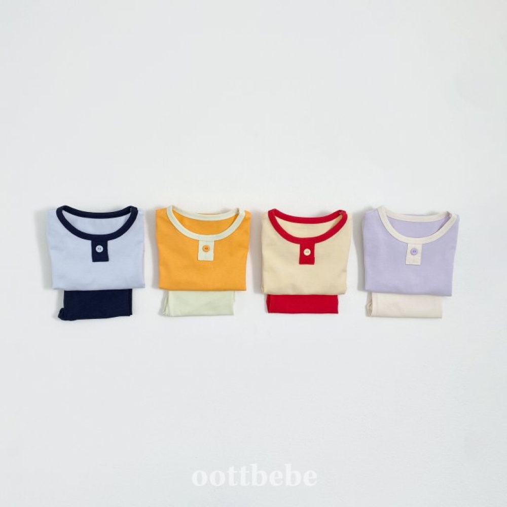 oottbebe-撞色莫代爾套裝