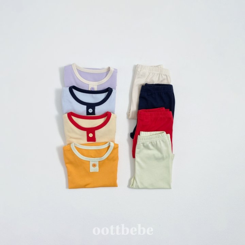 oottbebe-撞色莫代爾套裝