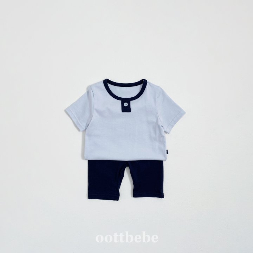 oottbebe-撞色莫代爾套裝