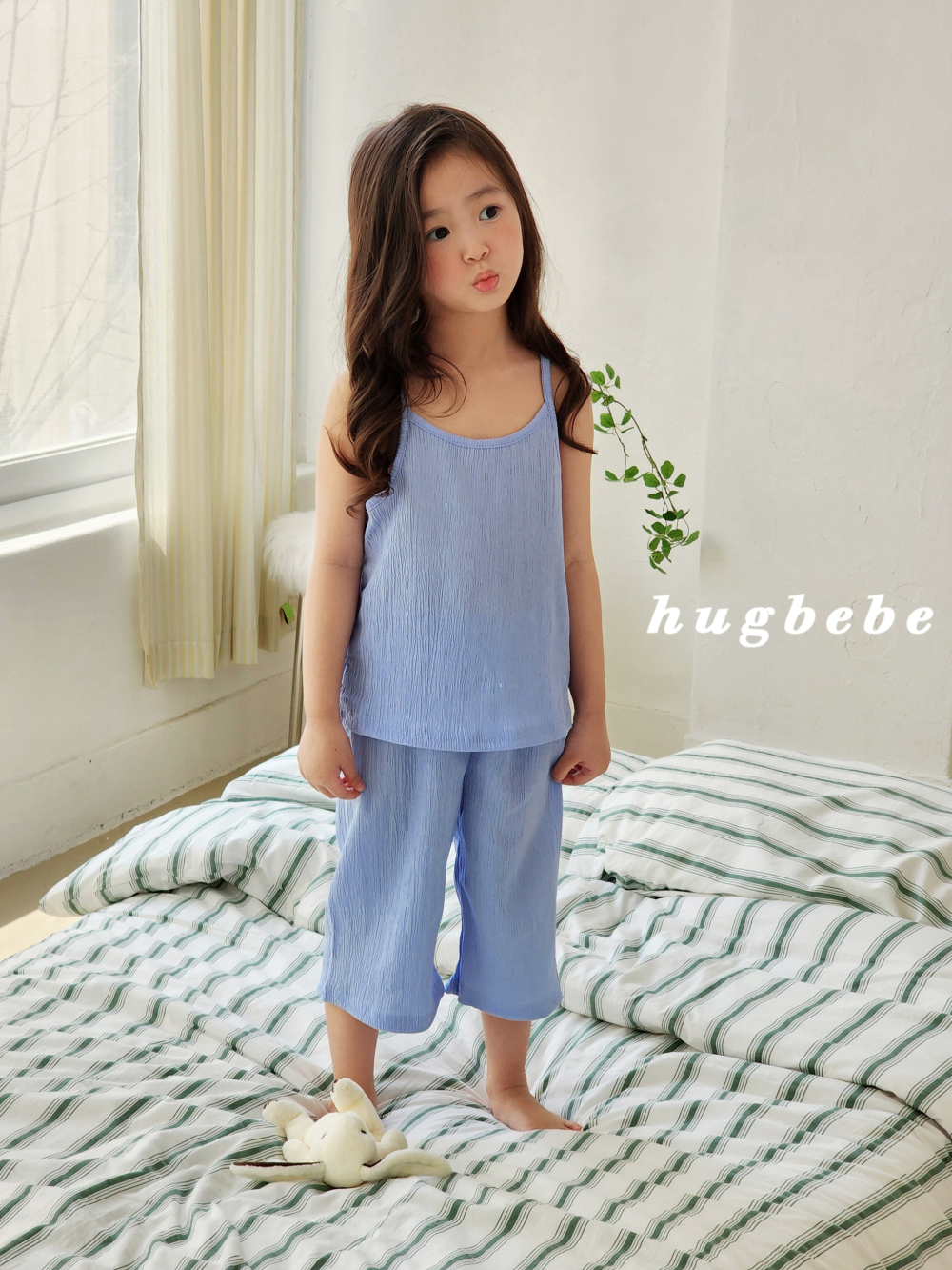 hug bebe-素色寬鬆套裝