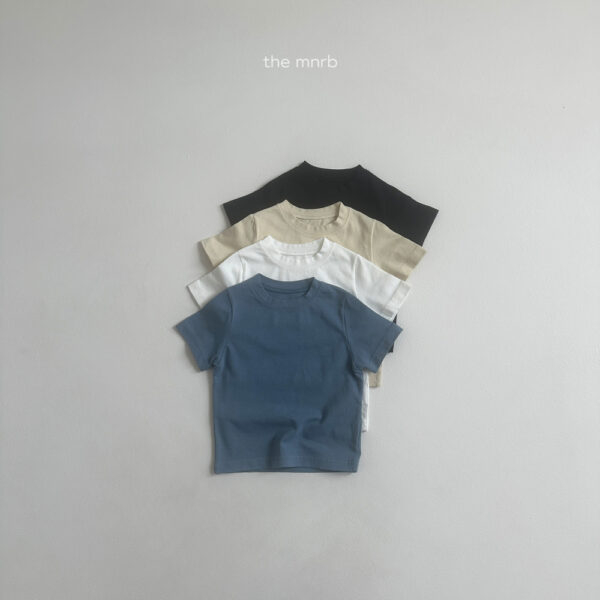 MINI ROBE-基本款後布標短Tee
