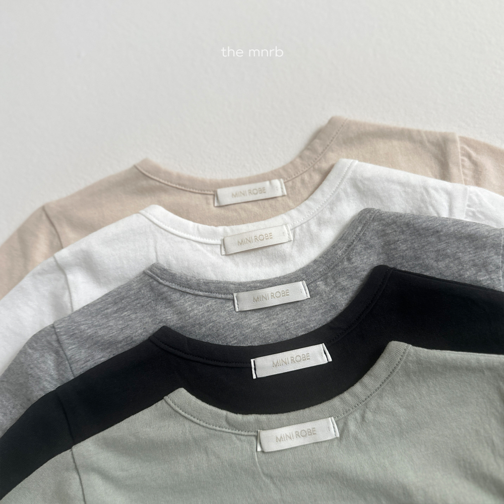 MINI ROBE-小標logo短Tee