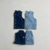 MINI ROBE-藍色排扣背心