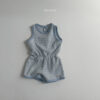 MINI ROBE-華夫格背心連身短褲