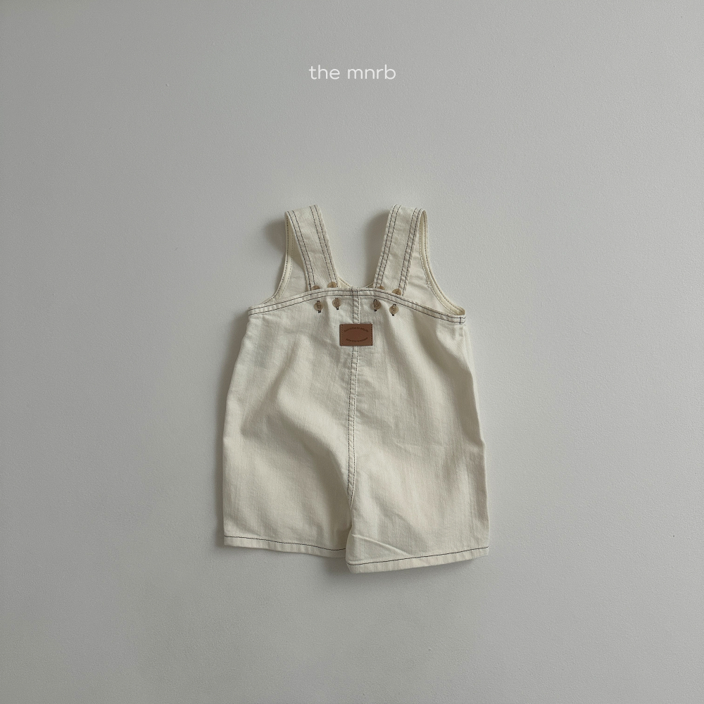 MINI ROBE-牛仔吊帶短褲