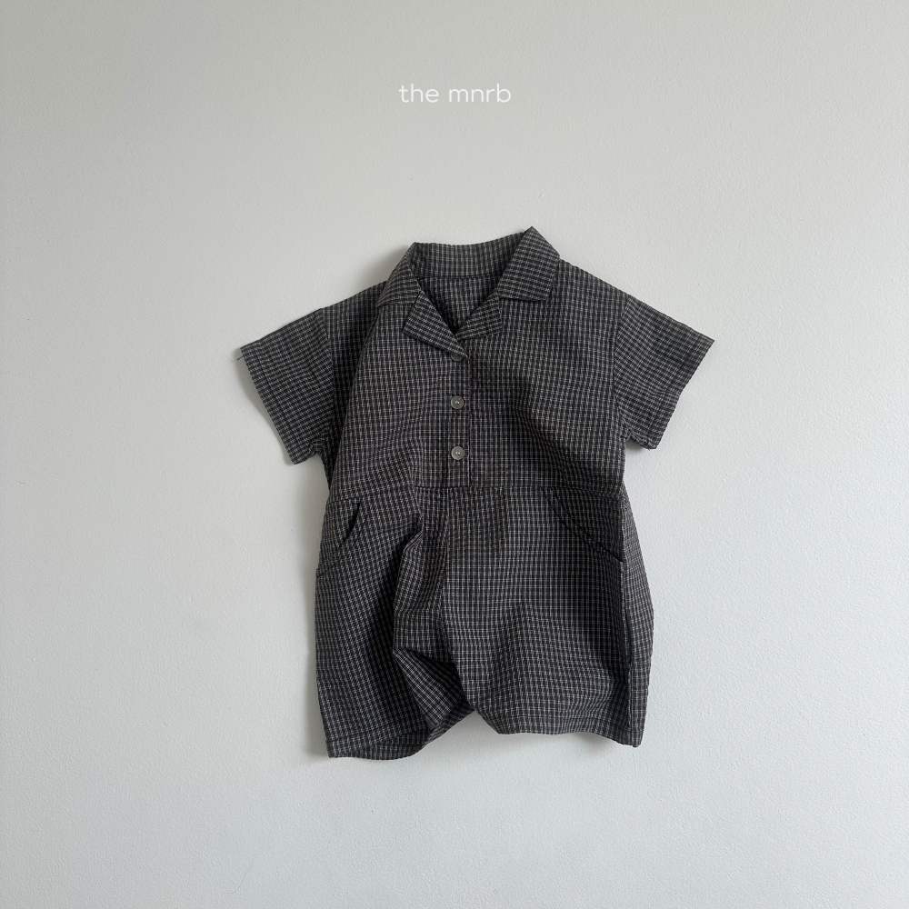MINI ROBE-翻領短袖連身褲