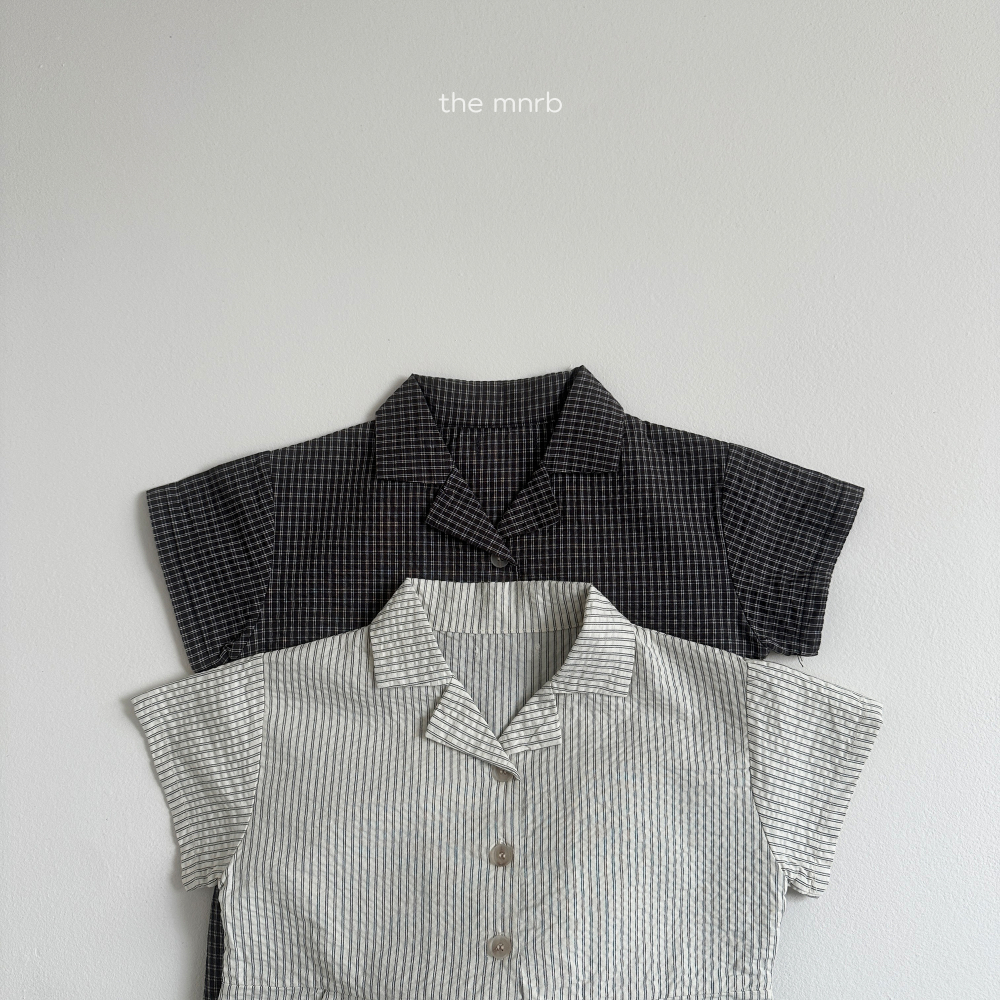 MINI ROBE-翻領短袖連身褲