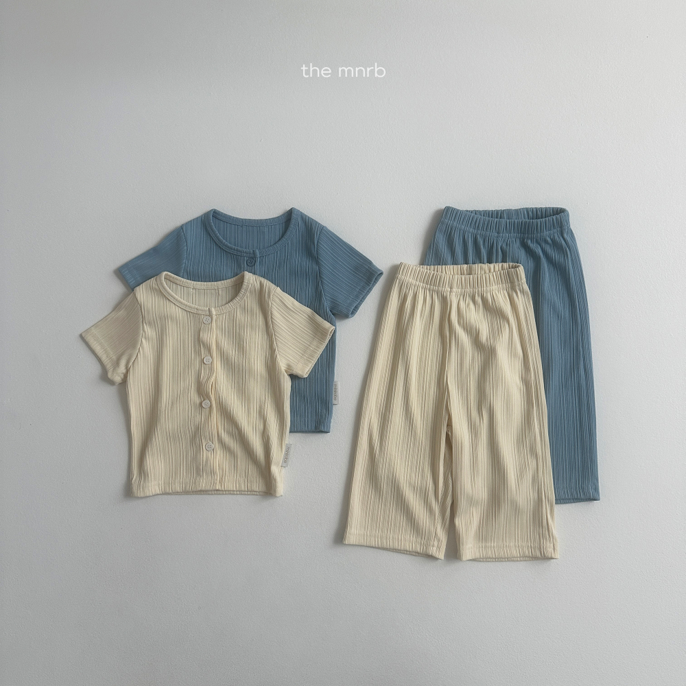 MINI ROBE-排扣褶皺套裝