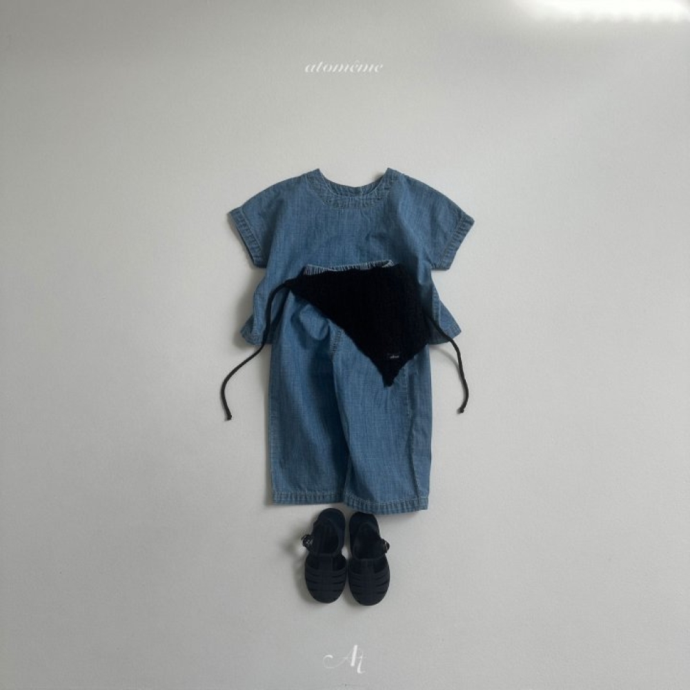 Atomeme-牛仔開衩背心