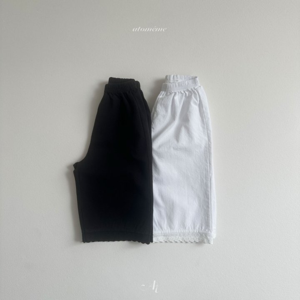 Atomeme-蕾絲九分褲