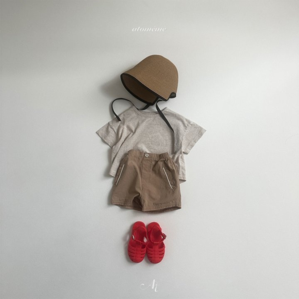 Atomeme-寬鬆素色短Tee
