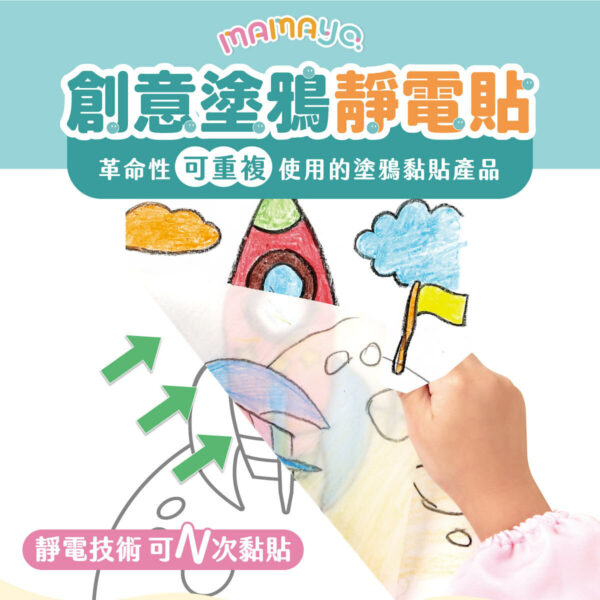 【mamayo】無痕塗鴉靜電貼