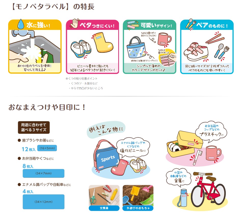 【日本KAWAGUCHI】加強防水姓名貼紙(24入/包)